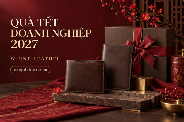Quà Tết doanh nghiệp 2027: Quà tặng da thủ công tinh tế từ W-One Leather